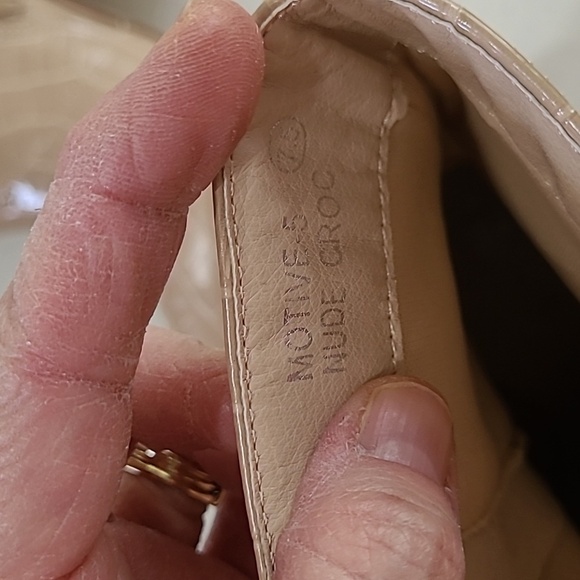 💥3for$12💥 Bella Marie Motive nude croc embossed boots size 7.5 - Picture 7 of 12